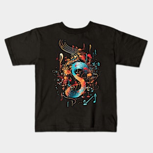 Music Notes Colors Kids T-Shirt